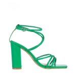 Ariadne zöld női szandál, műbőrből készült