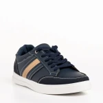 Seamus kék férfi sportcipő, műbőrből készült