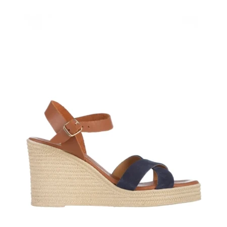 Girlhood kék női szandál, Ainara valódi bőrből