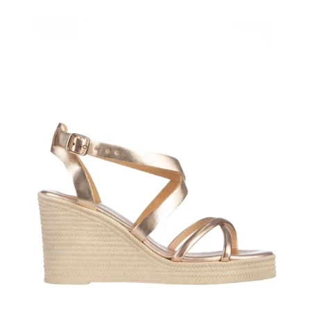 Girlhood arany női szandál, Basira valódi bőrből
