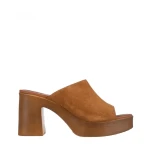 Girlhood camel női papucs, Anisa fordított bőrből készült