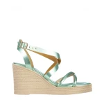 Girlhood zöld női szandál, Basira valódi bőrből