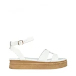 Girlhood fehér női szandál, Caderina valódi bőrből