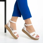 Girlhood fehér női szandál, Caderina valódi bőrből