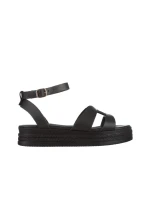 Girlhood fekete női szandál, Caderina valódi bőrből