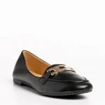 Aelia fekete női mokaszin, műbőrből készült