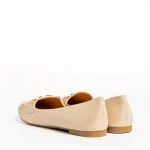 Aelia bézs női mokaszin, műbőrből készült