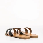 Aveza fekete női papucs, műbőrből készült