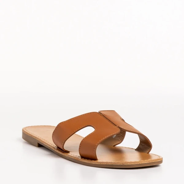 Aveza camel női papucs, műbőrből készült