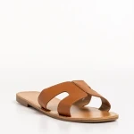 Aveza camel női papucs, műbőrből készült