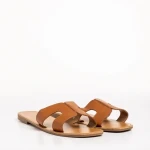 Aveza camel női papucs, műbőrből készült