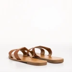 Aveza camel női papucs, műbőrből készült