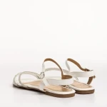 Annica fehér női szandál, műbőrből készült