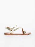 Albertina arany női szandál, műbőrből készült