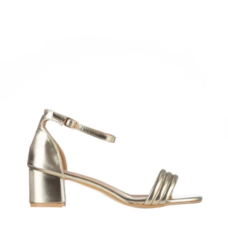 Caprina arany női szandál, műbőrből készült