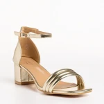 Caprina arany női szandál, műbőrből készült