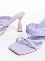 Jacobina lila női papucs, műbőrből készült