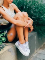 Andreina lila női tornacipő, textil anyagból készült