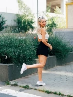 Andreina lila női tornacipő, textil anyagból készült