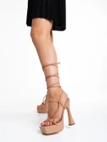 Kimbra camel női szandál, műbőrből készült