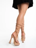 Kimbra camel női szandál, műbőrből készült