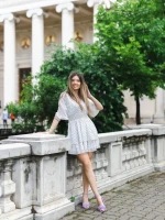 Luigia lila női szandál, műbőrből készült