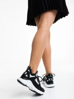 Penny fehér és fekete női sportcipő, textil anyagból készült