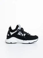 Penny fehér és fekete női sportcipő, textil anyagból készült