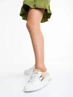 Nedelya fehér és bézs női sportcipő, műbőrből készült