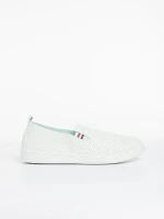 Amias fehér és fekete férfi sportcipő, műbőrből készült