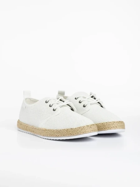 Raiden fehér férfi sportcipő, műbőrből készült