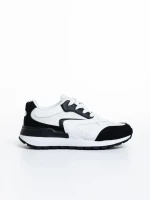 Taika fekete női sportcipő, textil anyagból készült