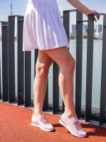 Davinia rózsaszín női sportcipő, textil anyagból készült