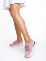 Davinia rózsaszín női sportcipő, textil anyagból készült