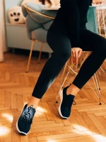 Davinia navy női sportcipő, textil anyagból készült
