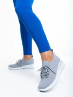 Davinia szürke női sportcipő, textil anyagból készült