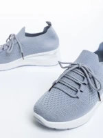 Davinia szürke női sportcipő, textil anyagból készült