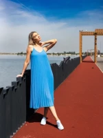 Davinia kék női sportcipő, textil anyagból készült