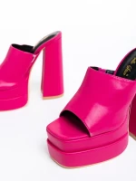 Davena fukszia női papucs, műbőrből készült