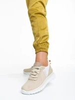 Judie bézs női sportcipő, textil anyagból készült