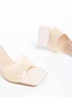 Alita bézs női szandál, szintetikus anyagból készült