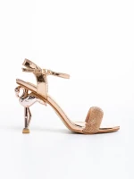 Shila bronz női szandál, műbőrből készült