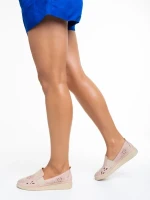 Robertina rózsaszín női cipő, valódi bőrből készült