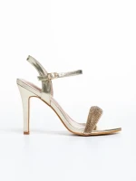 Ruzana arany női szandál, műbőrből készült