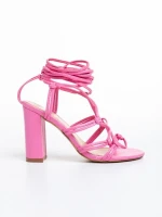 Evalina rózsaszín női szandál, műbőrből készült