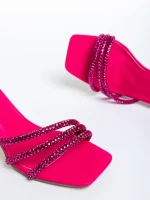 Brittany fukszia női szandál, műbőrből készült