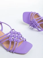 Nereida lila női szandál, műbőrből készült