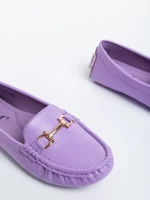 Cheyenne lila női mokaszin, műbőrből készült