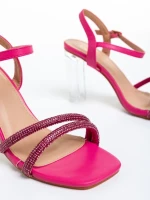 Brendia fukszia női szandál, műbőrből készült