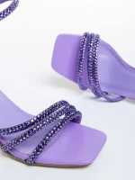 Brittany lila női szandál, műbőrből készült